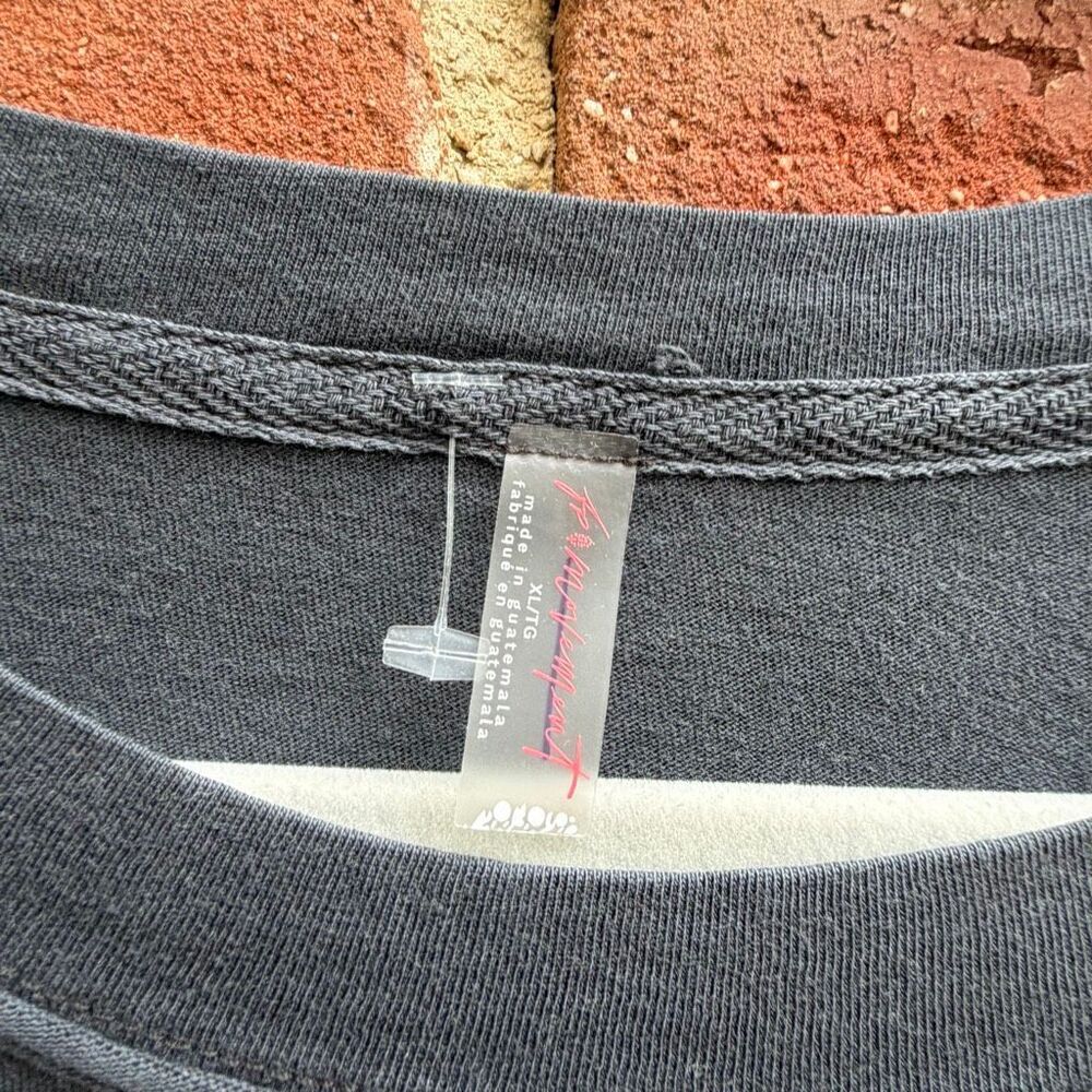 Free People Movement Inspire Layer Top Long Sleeve black logo XL NEW - Picture 3 of 5